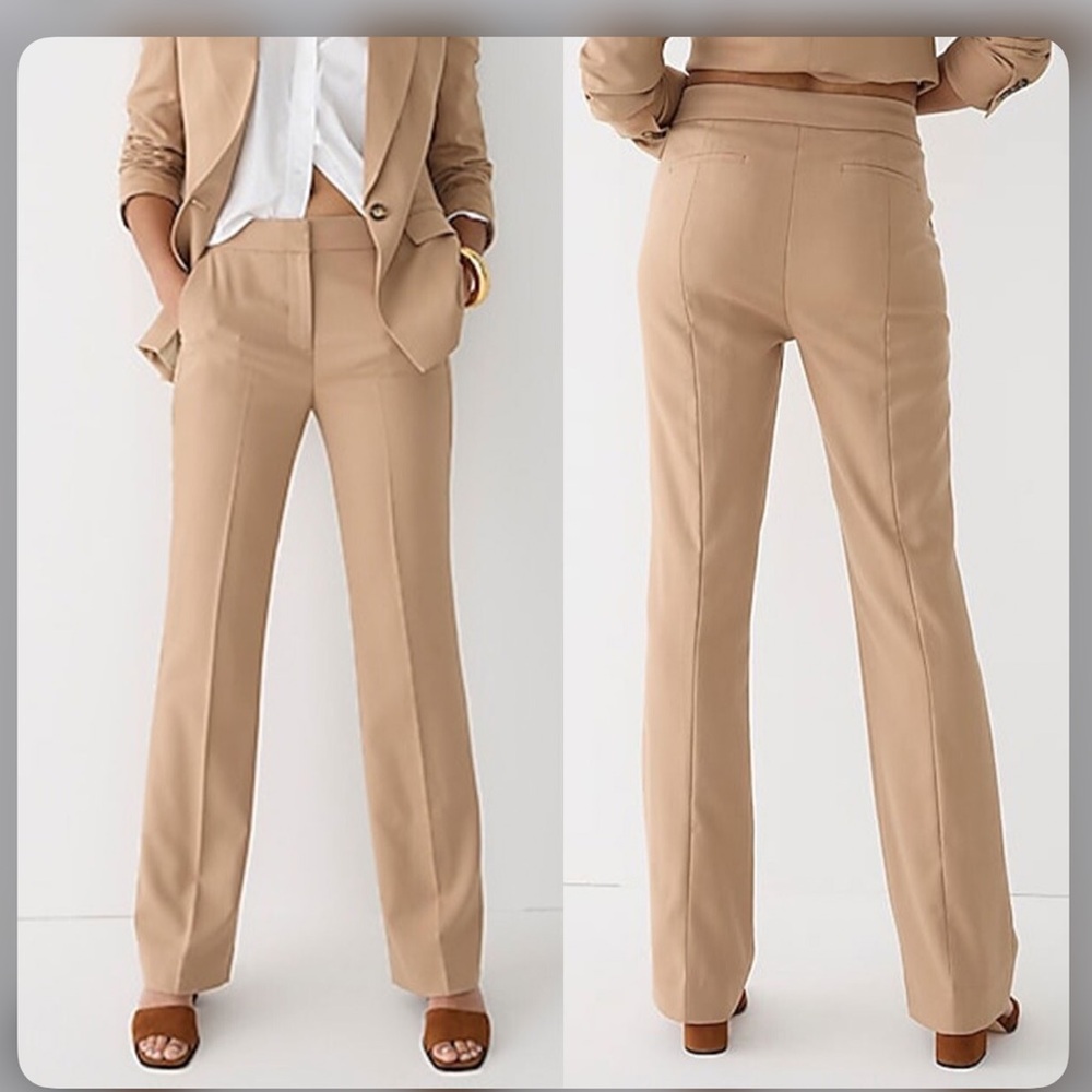 J. Crew Willa cropped flare pant in Italian city wool blend